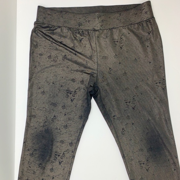 GUESS | Brass/Black Colored Dressy Leggings - Picture 8 of 13